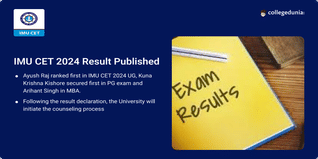 IMU CET 2024 Result Published @imu.edu.in; Direct Link Here